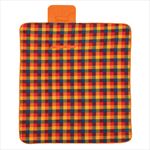 Orange Flap with Multi-Color Plaid Blanket Open